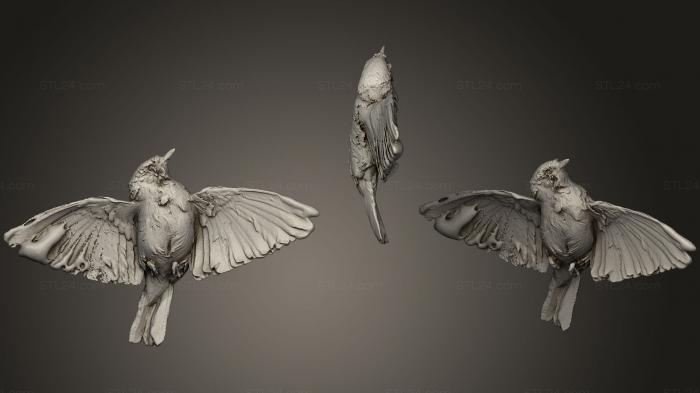 Bird figurines (Yellow Warbler, STKB_0191) 3D models for cnc
